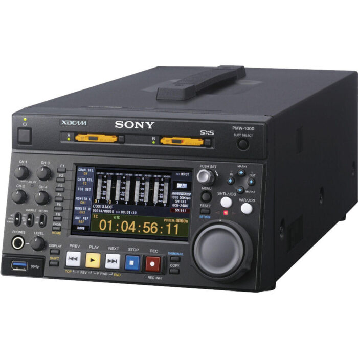 Deck HD-SD compacto para grabación en memoria SxS Sony PMW-1000
