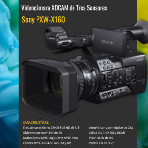 Videocamara xdcam sony-pxw-x160