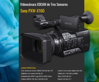 Videocamara xdcam sony-pxw-x160