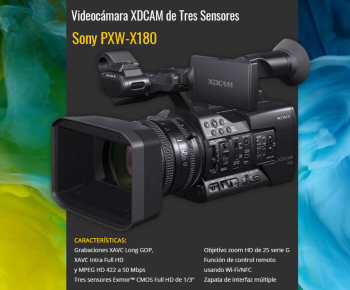 videocamara-xdcam-sony-pxw-x180