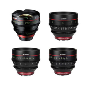 Canon EF 4K Cinema Prime 4 Lens kit