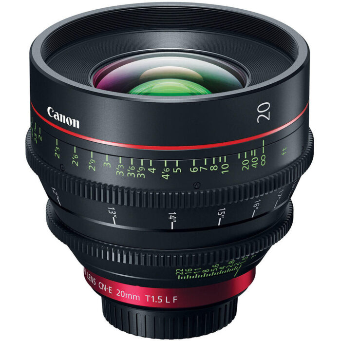 Canon lente de cine CN-E 20 mm T1.5 LF Prime Canon lente de cine CN-E 20 mm T1.5 LF Prime