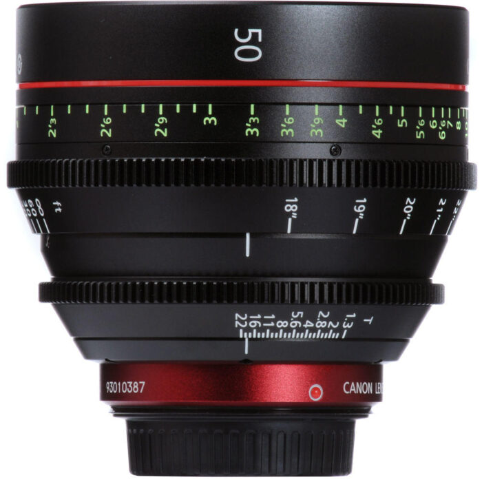 Lente Canon CN-E 50mm T1.3 LF para Cine Lente Canon CN-E 50mm T1.3 LF para Cine