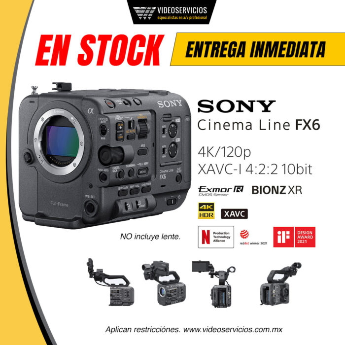 Sony Cinema Line ILME-FX6 - Sin Lente Sony Cinema Line ILME-FX6 - Sin Lente
