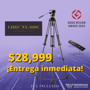 Sistema de tripie de fibra de carbono Libec NX-300C