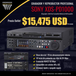 Grabador y Reproductor Profesional - Sony XDS-PD1000